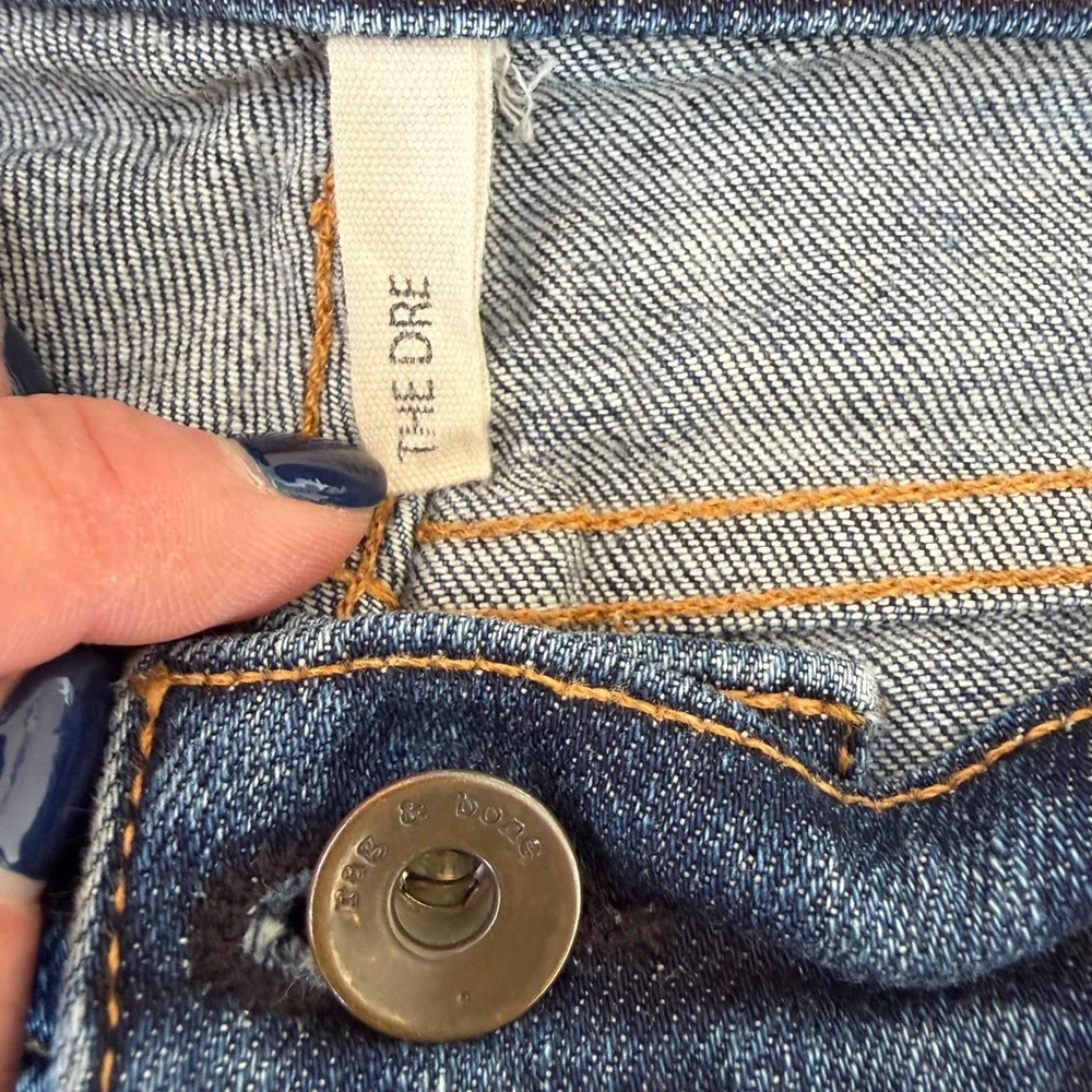 Rag & Bone The Dre Jeans slim boyfriend size 28 dark faded color The Pike - Picture 5 of 13